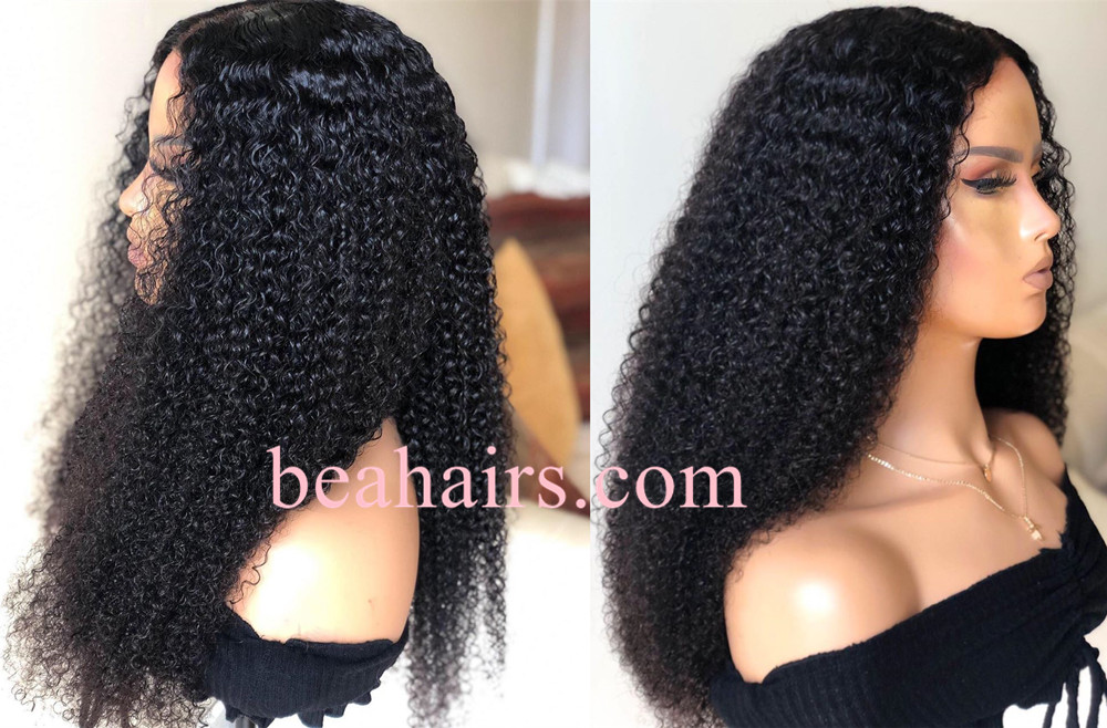Stock water wave 5*5 HD skin melt lace closure wig--HD006